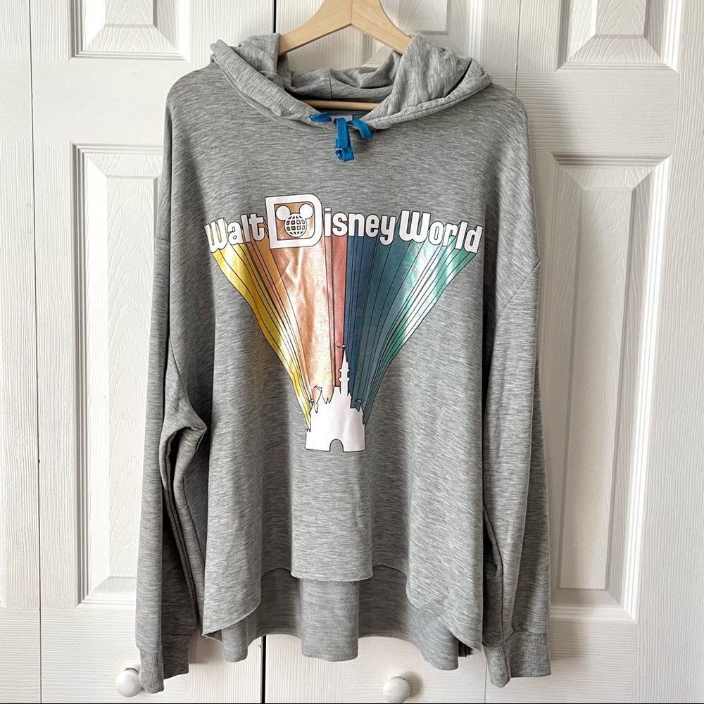 Walt Disney World Parks Retro Castle Plus Size Women’s Hoodie Sweatshirt 1X